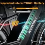 Cityrang 2.0 Electric Bike for Adults with 1000W Peak Motor, 15AH Removable Battery and up to 70Miles 25MPH,UL Certified 26" Electric Commuter Bike with 7-Speed and Adjust Front Suspension - Image 4