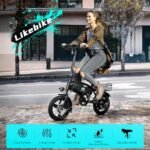 Folding Electric Bike for Adults, 500W Peak Motor, 14" Adults Electric Bicycles, 280.8Wh Battery, 25 Miles PAS Range, Mini E Bike for Adults and Teens, Ebike UL 2849 Certified, 3 Levels Assist - Image 2
