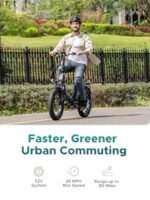 ENGWE 1125W Electric Bike for Adults | 52V 13Ah Removable Battery | Max Range 68Miles & 28MPH | 75Nm Torque | 20''×3.0'' Fat Tire Ebike for Urban Commuters (L20 2.0, Green, No Basket) - Image 6