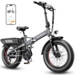 Heybike Mars 2.0 Electric Bike for Adults with 1400W Peak Motor, 28MPH Top Speed,and 600Wh Removable Battery,UL Certificated Folding Electric Bicycle with 20"×4" Fat Tire and Full Suspension