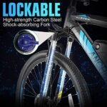 ANCHEER Electric Bike 27.5''/ 26'' Electric Mountain Bike 500W 48V Removable Battery, 20MPH Electric Bike for Adults Commuter Cruiser with 50 Miles Range, Suspension Fork - Image 5