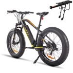 Katharina Shop Adults Electric Bike 750W Motor Fat Tire Electric Mountain Bicycle 48V Lithium Battery 7-Speed Snow Beach E-Bike Dirt Bicycles UL, Black