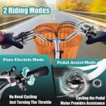 Electric Bike for Adult - 26" City Cruiser Electric Bicycle 350W Motor-12.5 Ah Removable Battery-Up to 40 Miles,Shimano 6-Speed and Dual Shock Absorber,City Electric Commuter Bike for Adults - Image 5