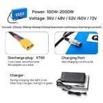 QWW 48V 20AH 50amp Battery for Electric Bicycle,48V20AH 0-2000W Battery Suitable for Electric Bicycles, Electric Scooters, etc - Image 4