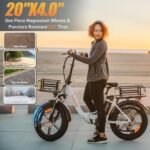 VITILAN 1200W Peak Electric Bike for Adults, U7 2.0 Folding 20*4.0 Inch Fat Tire Ebike, 48V 20AH Sam-Sung Removable Battery Max Range 80Miles&28Mph, Step-Through Electric Bicycle With Dual Suspension - Image 5