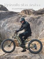 HAOQI 750W (Peak 1000W) Cheetah Electric Bike for Adults, 48V 16AH/25Ah Removable Batteries Ebike, Brushless Motor up to 28MPH, 7-Speed, 26" x 4.0 Fat Tire Mountain Bike,UL 2849 Certified - Image 5