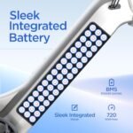 Totem Electric Bike - 1000W Peak Motor Adult Electric Bicycles, 20"×3.0" Fat Tire Cargo Ebike with 48V 15Ah Removable Lithium Battery, 7 Speed Gears, Mechanical Locking Suspension Fork - Image 3