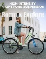 Jasion Roamer ST Electric Bike for Adults, 1200W Peak Motor Max 62miles & 28MPH City Cruiser Ebike,26'' Commuter Ebike, 528WH Removable Battery,7-Speed Electric Bicycles, Front Suspension Bicycles - Image 4