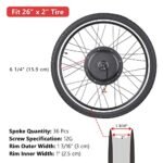 48v 1KW 26in Rear Wheel LCD Electric Bicycle Motor Kit - Image 3