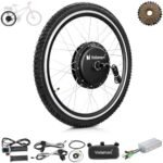 Voilamart Electric Bicycle Wheel Kit 26" Hub Motor Wheel 48V 1000W E-Bike Conversion Kit Cycling Hub Motor with Intelligent Controller and PAS System(Without Battery)