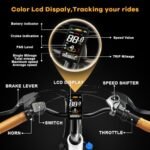 26" 1000W Motor Peak Electric Bike for Adults,up to 70Miles Removable Battery Ebike,UL Certified Commuter Ebikes for Adults Electric Bicycles with 7-Speed and Adjust Front Suspension - Image 5