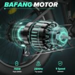 CycUltra Electric Bike for Adults 1500W Peak Motor, 750Wh Removable Battery, 28 mph Ebike, 85Miles PAS Range, 26" x 4.0 Fat Tire Dirt Electric Bicycles, 9 Speed Full Suspension - Image 2