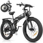 Folding Electric Bike for Adults, 2000/1500/1000W Brushless Motor Ebike,30/37MPH,15/20AH Removable Battery, Fat Tire Mountain Ebike with Disc Brake, Shamano 7 Speed