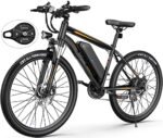 Wooken Electric Bike for Adults with Peak 750W Motor, 27.5'' Ebike with 48V 499WH Removable Battery, Up to 55Miles Electric Mountain Bike, 21.6MPH Adults Electric Bicycle with LCD Display, 21 Speed