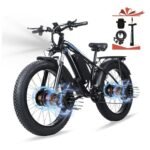 Ronson Electric Bike for Adults，Dual Motor Ebike，2000W Electric Bicycle，Fat Tire Electric Bike with 48V/23Ah Battery，90 Miles E-Bike and Passed UL&GCC Certification,Men's Electric Bike