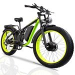 3000W Peak Dual Motor Electric Bike for Adults,2000W 48V 22Ah Battery E-Bicycle,35MPH & 60Miles, 26''Fat Tire Off Road Mountain All Terrain Commuter E-Bike,Full Suspension,Hydraulic Disc Brake Ebike