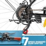 ANCHEER 26'' Electric Bike for Adults, Peak 750W Low Frame Electric City Bike with 48V/374Wh Battery, Up to 50Miles Step Through Commuter Ebike/Electric Bicycle with Basket, LCD Display - Image 2