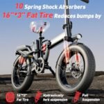 T1/Z2/Z1 Electric Bike for Adults 1500W/1200W/1000W Peak Motor, 30/26 mph Folding Ebike, 16"/14" Adults Electric Bicycles, 20Ah Battery, 40/38 Miles PAS Range, Lite Folding EBike for Teens - Image 2