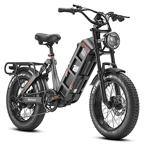 Version 1.0.0 Juliet/Juliet Ⅱ Electric Bike for Adults 48/52V 60Ah Long Range E-Bike 200 Miles 1000/1500W Full Suspension E Bike 20 * 4.0" Fat Tire Electric Mountain Bike Dual Hydraulic Brakes - Image 1