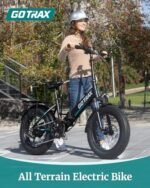 Gotrax 20" Folding Electric Bike with 55 Miles (Pedal-assist1) by 48V Battery, 20Mph Power by 500W, LCD Display and 5 Pedal-Assist Levels, Shimano 7-Speed&Front Suspension for Off-Road Bicycle - Image 6