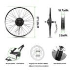 Yose Power Waterproof 500W Ebike Conversion Kit with 48V 13Ah Battery for Cassette/Freewheel 26" Electric Bike Rear Wheel, Electric Bicycle Hub Motor Kit, LED Display, Installation Tool - Image 3