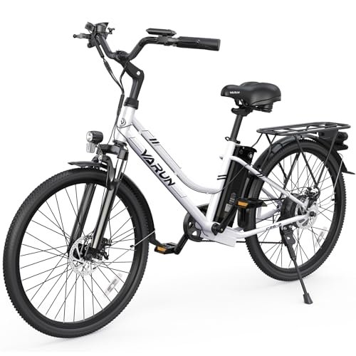 Version 1.0.0 VARUN Electric Bike for Adults - 500W Electric Bicycle Up to 40 Miles, Removable Battery, 7-Speed, and Shock Absorber, Stylish 26" Ebike Suitable for Commuting - Image 1
