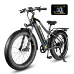 1000W Peak Electric Bike for Adults, Colorful LCD Display Mountain Electric Bicycle - 26"x4" Fat Tires, Up to 30MPH 65Miles Range, Ebike for Adults with USB Port Removable Battery & 7 Speed