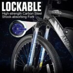 ANCHEER Electric Bike for Adults, Peak 750W Ebike, 3 Hours Fast Charge, 60 Miles Electric Bicycle with 48V/499Wh Battery, 27.5 ''Hummmer Electric Mountain Bike with LCD Display, 21/24 Speed - Image 5