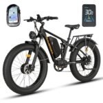 Electric Bike for Adults, NexusRider 2000W Dual Motor 35 MPH 48V 22.4Ah 7 Speed 26" Fat Tire MTB, Switchable RWD/AWD Ebike, Hydraulic Brakes, Full Suspension