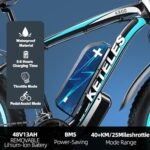 1000W Electric Bike for Adult 26"x 4" Fat Tire Ebike Snow Beach All Terrain Electric Mountain Bike 48V 13AH Removable Battery 28MPH Electric Bicycles Adults - Image 4