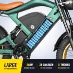 Electric Bike with 1200W Brushless Motor,32 MPH,20Ah Removable Battery,30 Miles Range,7 Speed,GPS Tracker with APP Control,20" Fat Tire,Ebike for Adults,ST202 - Image 3