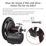 TSDZ2B 48V 500W Mid Drive Motor Kit Torque Sensor Electric Bike DIY Concversion Kit Ebike Central Engine for Bottom Bracket 68-73mm Mountain Bike City/Road Bicycle - Image 6
