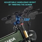 Electric Bike for Adults,1000W Ebike 48V 20Ah Removable Battery,up to 75 Miles,30MPH,26"X4"All terrain Fat Tire Road Beach Mountain Electric Bicycle with Hydraulic Disc Brakes,Adjustable Stem - Image 5