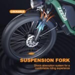 Electric Bike,Dual Motor AWD 2000W Removable 48V/22.4AH Battery E-Bike 26'*4.0' Fat Tire Electric Bicycle with 7 Speed - Image 4