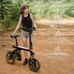 Jasion EB3 Electric Bike for Adults 21mph Folding Adults Electric Bicycles, 350W Brushless Motor, 36V 7.5Ah Battery, Center Suspension, 3 Levels Assist, 14" Foldable ebike for Adults and Teens - Image 6