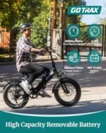 Gotrax 20" Folding Electric Bike with 55 Miles (Pedal-assist1) by 48V Battery, 20Mph Power by 500W, LCD Display and 5 Pedal-Assist Levels, Shimano 7-Speed&Front Suspension for Off-Road Bicycle - Image 3