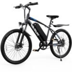 VARUN Electric Bike for Adults, 350W 20MPH Commuter Ebike with 36V Removable Battery, 24'' Electric Mountain Bike with Front Fork Suspension and Dual Disc Brakes