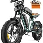 ENGWE M20 Electric Bike for Adults - 1000W 28mph Moped Ebike 48V13A Single/48V26A Dual Battery 20*4.0" Fat Tire All Terrain Off Road E-Bike Full Suspension Max 94Miles Long Range 7-Speed UL Certified