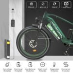Electric Bike for Adults 1000W, 48V 16AH Removable Battery Adult Electric Bicycles,26" Fat Tire Lockable Front Suspension Fork Ebike, 31MPH Beach Mountain E Bike, Peak 1600W Motor, 7 Speed Gear - Image 4