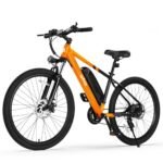 Racer Electric Bike for Adults - 21-Speed Mountain Lightweight Ebike with Peak 500W Brushless Motor, 375Wh Removable Battery, 26X2.1 Tire Step Over E-MTB, Up to 40 Miles