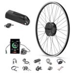 BAFANG 48V 500W Front Hub Motor Electric Bike Conversion Kit for 26inch Wheel Drive Engine with Display with Battery (500C,Shark Battery 48V 13Ah)