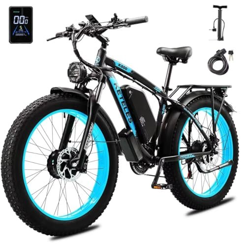 Version 1.0.0 Folding Electric Bicycle for Adults, 20'' Fat Tire Ebike with 23AH Removable Battery, 2000W 32MPH Commuting Bike - Image 1