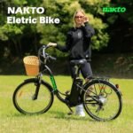 NAKTO Electric Bike for Adults Peak 500W Electric Bicycle with Basket Up to 24MPH 48 Miles City Commuter Ebike UL Certified High Brushless Motor, Speed Gear, Front Fork Suspension - Image 2