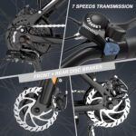 Electric Bike for Adults 28" E Bike with 500W Motor 36V 15AH Removable Battery Electric Bicycles Range 35-75 Mile with 7 Gears, UL2849 Certified - Image 4