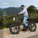 Electric Bike for Adults, 1000W (Peak 1500W) Brushless Motor 48V 15Ah 28MPH / 68 Miles, 20" Fat Tire Ebike with 7 Speed Dual Suspension for Mountains, Gravel, Snow, Sand, Road - Image 4