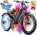 Romeo Pro Ⅱ/ Romeo Pro[2024 Newest] 3000W/ Peak 1600W 60A Electric Bike for Adults, 26" Fat Tire Electric Mountain Bike Full Suspension Long Range 100-200 Miles EBikes, UL Certified
