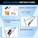 36V 48V 52V-10AH 13AH 15AH 20AH Lithium Battery Ebike Battery Pack with 3A Fast Charger and 30A BMS,Electric Bike Lithium Battery for 0-1200W Motor… - Image 5