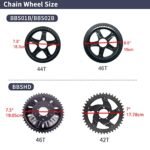 BAFANG BBSHD 48V1000W BBS02B 48V 500W/750W Electric Bike Conversion Kit with DP-C18/C965/850C/750C LCD Display with 48V/52V Lithium Ion Battery(Optional) Ebike DIY Kit - Image 5