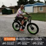 2000W Dual Motor Electric Bike for Adults, Full Suspension AWD Ebike, 35MPH 48V 22.4Ah Fat Tire Mountain Hunting E bikes, 26'' Hydraulic Disc Brake Adult Electric Bicycles for Men & Women - Image 2