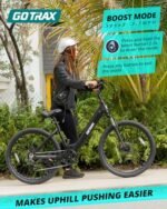 Gotrax 26" Electric Bike, Max Range 30Miles(Pedal-assist1) & 15.5/20Mph Power by 250/350W, 3 Riding Modes & Adjustable Seat, 7-Speed & Front Shock Absorber, Commuter Electric Bicycle for Adults - Image 4